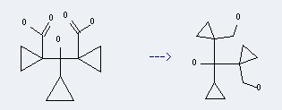 1,1-Cyclopropanedimethanol,a-cyclopropyl-a-[1-(hydroxymethyl)cyclopropyl]- can be prepared by C12H16O5